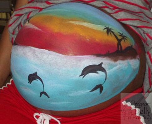 Photo by Pregnant Belly Painting for Pregnant Belly Painting