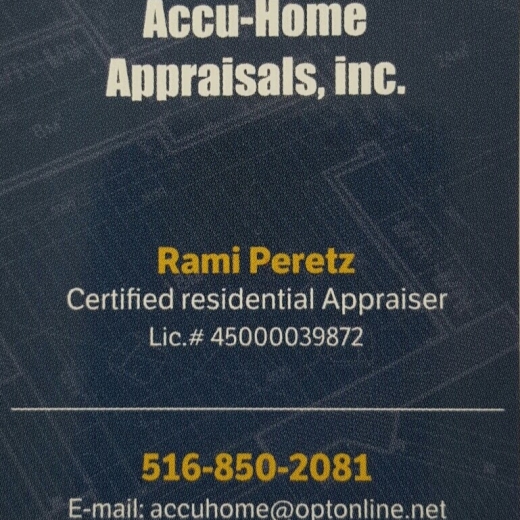 Photo by <br />
<b>Notice</b>:  Undefined index: user in <b>/home/www/activeuser/data/www/vaplace.com/core/views/default/photos.php</b> on line <b>128</b><br />
. Picture for Accu-Home Appraisals Inc in Valley Stream City, New York, United States - Point of interest, Establishment, Finance