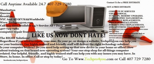 The Tech Guys Professional Computer Laptop Repair PC MAC FIX Services Queens Manhattan New York City in Queens City, New York, United States - #3 Photo of Point of interest, Establishment, Store, Electronics store