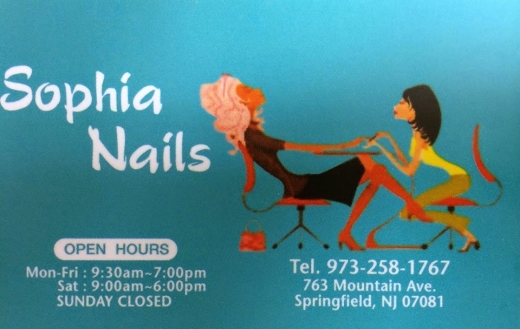 Sophia Nails in Springfield Township City, New Jersey, United States - #3 Photo of Point of interest, Establishment, Spa, Beauty salon, Hair care