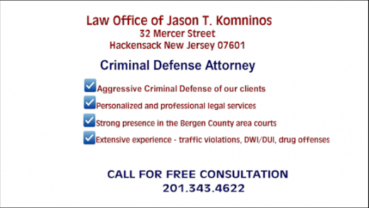 Law Office of Jason T. Komninos in Hackensack City, New Jersey, United States - #2 Photo of Point of interest, Establishment, Lawyer