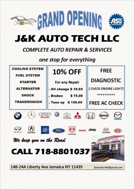 J&k Auto Tech LLC in Jamaica City, New York, United States - #2 Photo of Point of interest, Establishment, Car repair