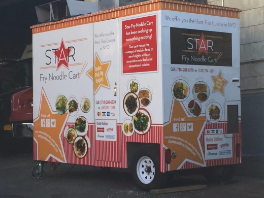 star fry noodle cart in New York City, New York, United States - #1 Photo of Restaurant, Food, Point of interest, Establishment