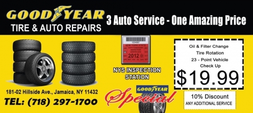 Hills Side Goodyear Discount Tire & Auto Repair Ce in Jamaica City, New York, United States - #2 Photo of Point of interest, Establishment, Store, Car repair