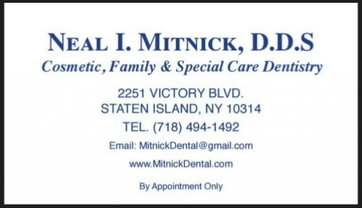 Photo by <br />
<b>Notice</b>:  Undefined index: user in <b>/home/www/activeuser/data/www/vaplace.com/core/views/default/photos.php</b> on line <b>128</b><br />
. Picture for Mitnick Dental, Neal I. Mitnick, D.D.S. in Richmond City, New York, United States - Point of interest, Establishment, Health, Dentist