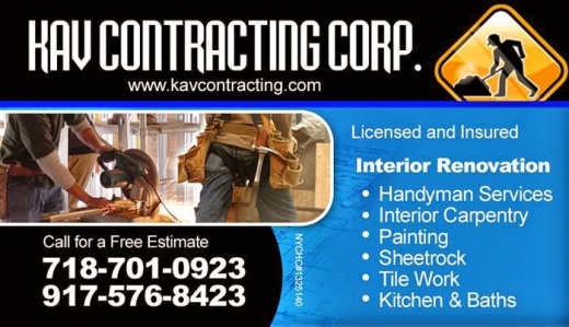 Photo by KAV Contracting Corporation. for KAV Contracting Corporation.