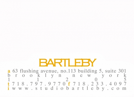 Photo by <br />
<b>Notice</b>:  Undefined index: user in <b>/home/www/activeuser/data/www/vaplace.com/core/views/default/photos.php</b> on line <b>128</b><br />
. Picture for Studio Bartleby in Kings County City, New York, United States - Point of interest, Establishment
