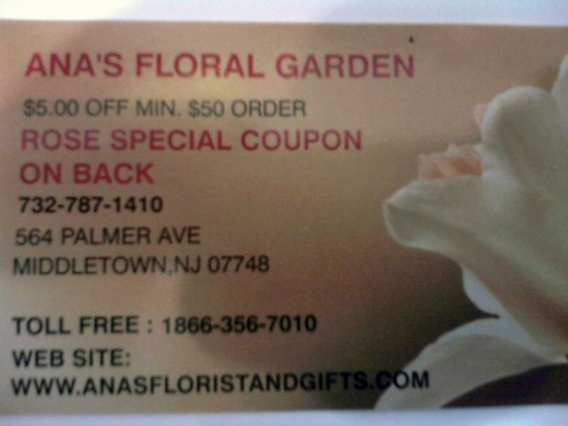 ANAS FLORAL GARDEN in Middletown City, New Jersey, United States - #2 Photo of Point of interest, Establishment, Store, Florist