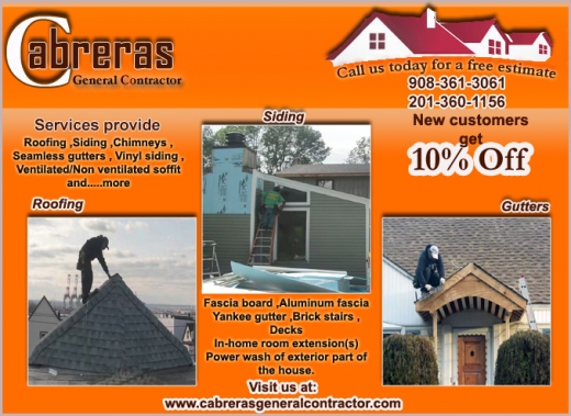 Photo by <br />
<b>Notice</b>:  Undefined index: user in <b>/home/www/activeuser/data/www/vaplace.com/core/views/default/photos.php</b> on line <b>128</b><br />
. Picture for Cabreras General Contractor in Union City, New Jersey, United States - Point of interest, Establishment, General contractor, Roofing contractor