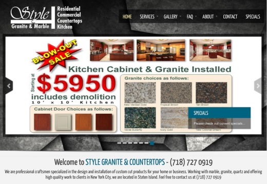 Style Granite & Marble & Kitchen Cabinet & Countertops in Richmond City, New York, United States - #4 Photo of Point of interest, Establishment, Store, Home goods store, General contractor