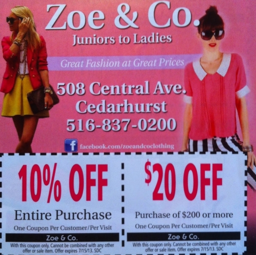 Zoe and Co. in Cedarhurst City, New York, United States - #1 Photo of Point of interest, Establishment, Store, Clothing store