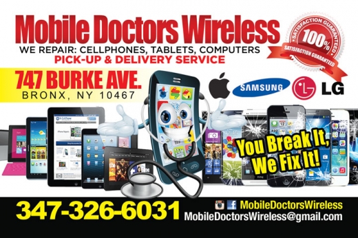 Photo by <br />
<b>Notice</b>:  Undefined index: user in <b>/home/www/activeuser/data/www/vaplace.com/core/views/default/photos.php</b> on line <b>128</b><br />
. Picture for Mobile Doctors Wireless in Bronx City, New York, United States - Point of interest, Establishment, Store