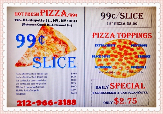 Hot Fresh Pizza 99c in New York City, New York, United States - #4 Photo of Restaurant, Food, Point of interest, Establishment