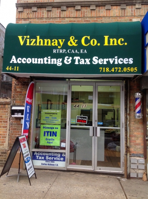 Vizhnay Accounting & Tax Services, Since 1986 in Woodside City, New York, United States - #1 Photo of Point of interest, Establishment, Finance, Accounting