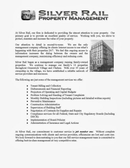 Photo by <br />
<b>Notice</b>:  Undefined index: user in <b>/home/www/activeuser/data/www/vaplace.com/core/views/default/photos.php</b> on line <b>128</b><br />
. Picture for Silver Rail Property Management in New York City, New York, United States - Point of interest, Establishment, Real estate agency