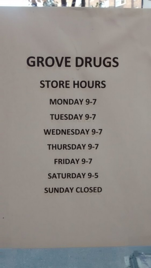 Photo by <br />
<b>Notice</b>:  Undefined index: user in <b>/home/www/activeuser/data/www/vaplace.com/core/views/default/photos.php</b> on line <b>128</b><br />
. Picture for Grove Drugs in New York City, New York, United States - Point of interest, Establishment, Store, Health, Pharmacy