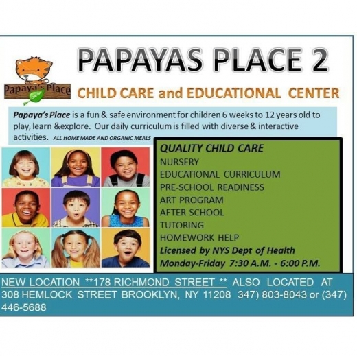 Papayas Place Child Care in Brooklyn City, New York, United States - #1 Photo of Point of interest, Establishment