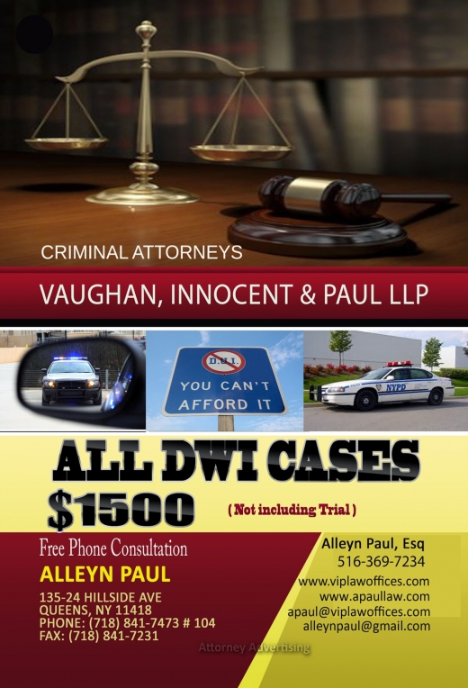 Alleyn Paul Of Vaughan, Innocent & Paul, LLP in Queens City, New York, United States - #1 Photo of Point of interest, Establishment, Lawyer