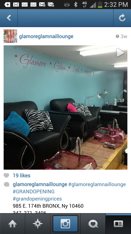 Glamore Glam Nail Lounge in Bronx City, New York, United States - #2 Photo of Point of interest, Establishment, Beauty salon, Hair care