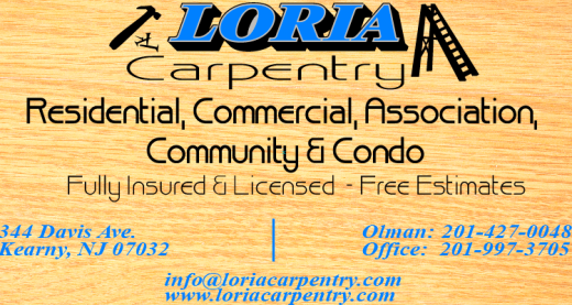 Loria Carpentry, LLC in Kearny City, New Jersey, United States - #3 Photo of Point of interest, Establishment, General contractor