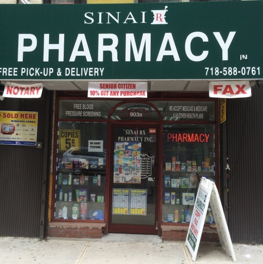 Sinai RX Pharmacy in Bronx City, New York, United States - #1 Photo of Point of interest, Establishment, Store, Health, Pharmacy