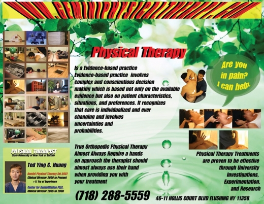Photo by <br />
<b>Notice</b>:  Undefined index: user in <b>/home/www/activeuser/data/www/vaplace.com/core/views/default/photos.php</b> on line <b>128</b><br />
. Picture for Gemini Physical Therapy in Queens City, New York, United States - Point of interest, Establishment, Health, Physiotherapist