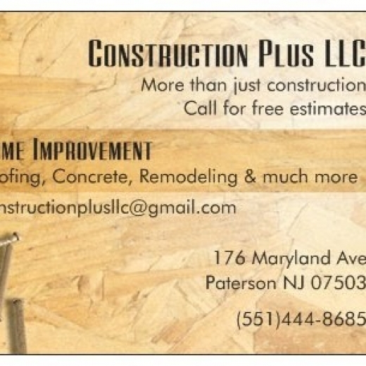 Photo by <br />
<b>Notice</b>:  Undefined index: user in <b>/home/www/activeuser/data/www/vaplace.com/core/views/default/photos.php</b> on line <b>128</b><br />
. Picture for Construction Plus LLC in Paterson City, New Jersey, United States - Point of interest, Establishment, General contractor
