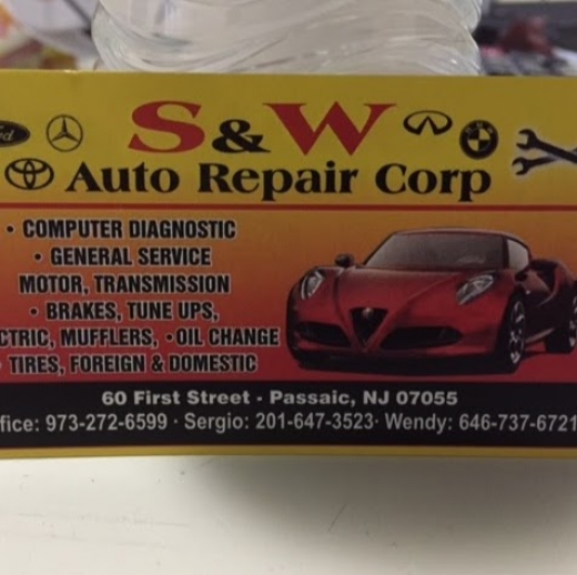 S&W Auto Repair Corp in Passaic City, New Jersey, United States - #1 Photo of Point of interest, Establishment, Car repair