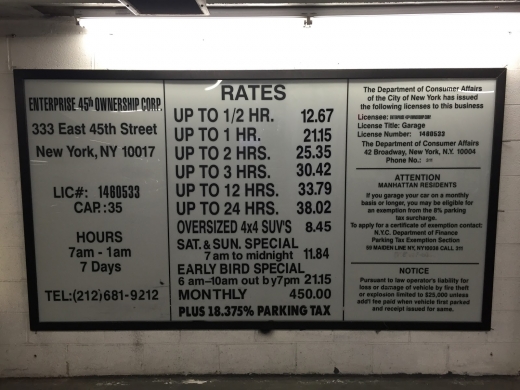 Enterprise 45th Ownership Corp. in New York City, New York, United States - #2 Photo of Restaurant, Food, Point of interest, Establishment, Night club, Parking