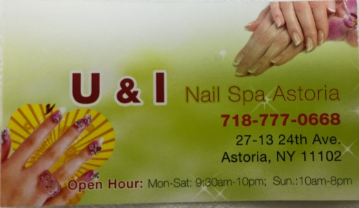 Photo by <br />
<b>Notice</b>:  Undefined index: user in <b>/home/www/activeuser/data/www/vaplace.com/core/views/default/photos.php</b> on line <b>128</b><br />
. Picture for U&I Nail Spa Astoria in Queens City, New York, United States - Point of interest, Establishment, Beauty salon, Hair care