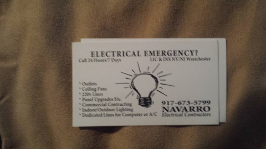 Navarro Electrical Contractors in Bronx City, New York, United States - #2 Photo of Point of interest, Establishment, Electrician