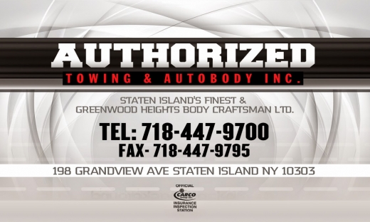 authorized towing & auto body inc in Staten Island City, New York, United States - #1 Photo of Point of interest, Establishment, Car repair, Storage, Car rental