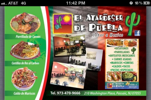 El Atardecer De Puebla in Passaic City, New Jersey, United States - #2 Photo of Restaurant, Food, Point of interest, Establishment