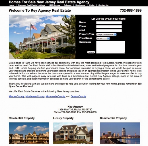 Photo by <br />
<b>Notice</b>:  Undefined index: user in <b>/home/www/activeuser/data/www/vaplace.com/core/views/default/photos.php</b> on line <b>128</b><br />
. Picture for Key Agency Real Estate in Hazlet City, New Jersey, United States - Point of interest, Establishment, General contractor, Real estate agency