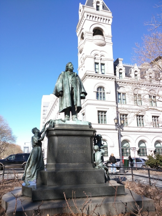 Photo by Phyllis A Sears for Henry Ward Beecher Statue