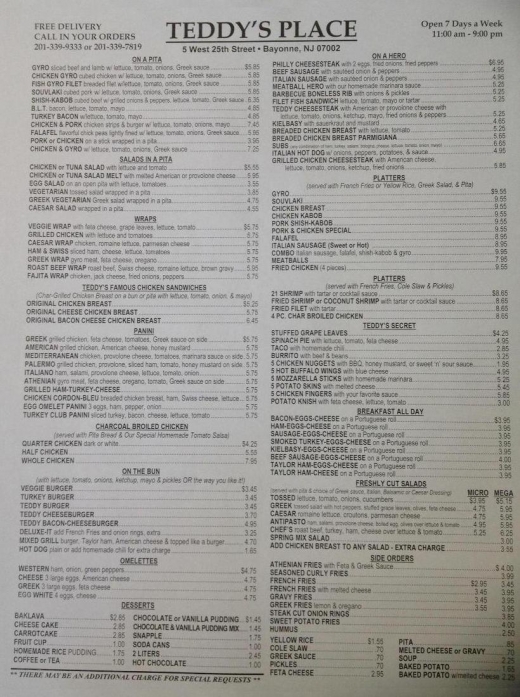 Photo by <br />
<b>Notice</b>:  Undefined index: user in <b>/home/www/activeuser/data/www/vaplace.com/core/views/default/photos.php</b> on line <b>128</b><br />
. Picture for Teddy’s Place in Bayonne City, New Jersey, United States - Restaurant, Food, Point of interest, Establishment