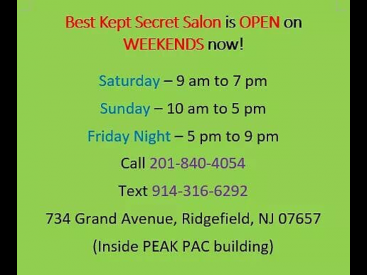 Photo by <br />
<b>Notice</b>:  Undefined index: user in <b>/home/www/activeuser/data/www/vaplace.com/core/views/default/photos.php</b> on line <b>128</b><br />
. Picture for Best Kept Secret Salon in Ridgefield City, New Jersey, United States - Point of interest, Establishment, Hair care
