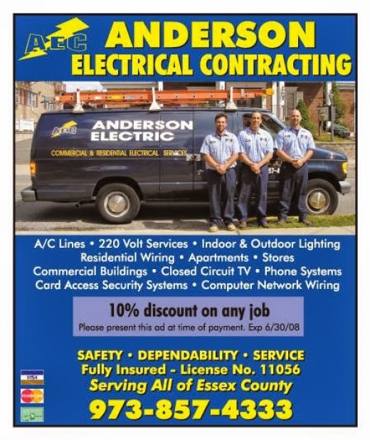 Anderson Electric Corp. in Verona City, New Jersey, United States - #3 Photo of Point of interest, Establishment, General contractor, Electrician