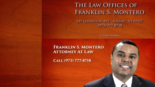 Law Office of Franklin S. Montero in Passaic City, New Jersey, United States - #2 Photo of Point of interest, Establishment, Lawyer