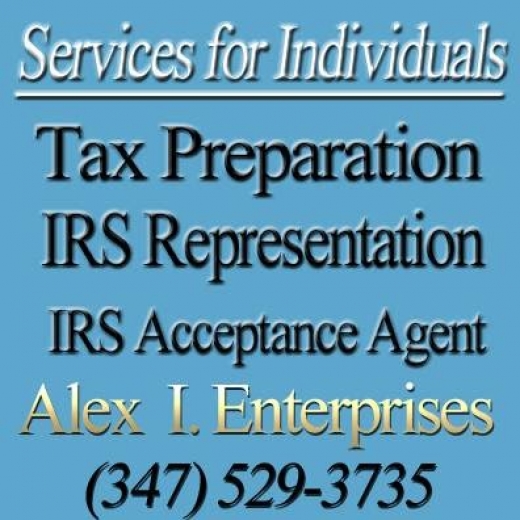Alex I Enterprises, LLC in Brooklyn City, New York, United States - #3 Photo of Point of interest, Establishment, Finance, Accounting