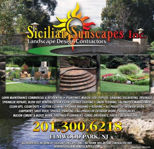 Sicilian Sunscapes Inc. in Elmwood Park City, New Jersey, United States - #1 Photo of Point of interest, Establishment, General contractor