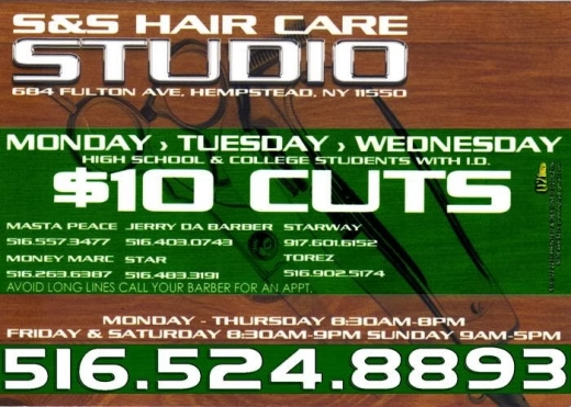 S & S Hair Care Studio (S&S Hair Care Studio) in Hempstead City, New York, United States - #1 Photo of Point of interest, Establishment, Health, Hair care