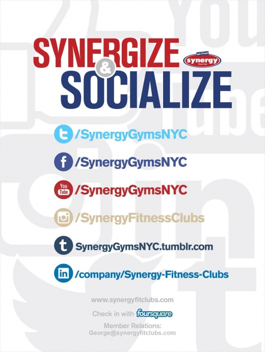 Photo by <br />
<b>Notice</b>:  Undefined index: user in <b>/home/www/activeuser/data/www/vaplace.com/core/views/default/photos.php</b> on line <b>128</b><br />
. Picture for Synergy Fitness Clubs in New York City, New York, United States - Point of interest, Establishment, Health, Gym