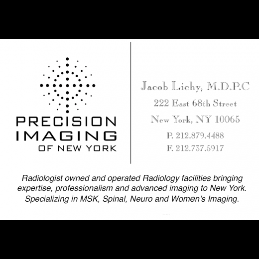 Precision Radiology by Jacob Lichy M.D.P.C. in New York City, New York, United States - #2 Photo of Point of interest, Establishment, Health, Doctor