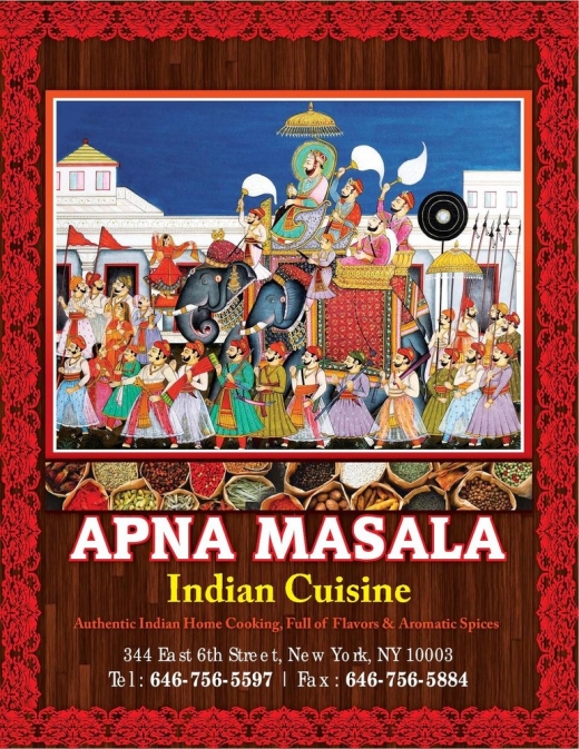 Photo by <br />
<b>Notice</b>:  Undefined index: user in <b>/home/www/activeuser/data/www/vaplace.com/core/views/default/photos.php</b> on line <b>128</b><br />
. Picture for Apna Masala in New York City, New York, United States - Restaurant, Food, Point of interest, Establishment, Meal delivery