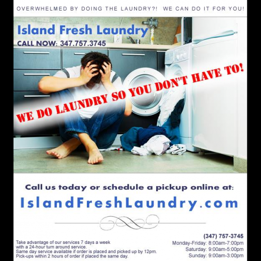 Island Fresh laundry in Staten Island City, New York, United States - #1 Photo of Point of interest, Establishment, Laundry