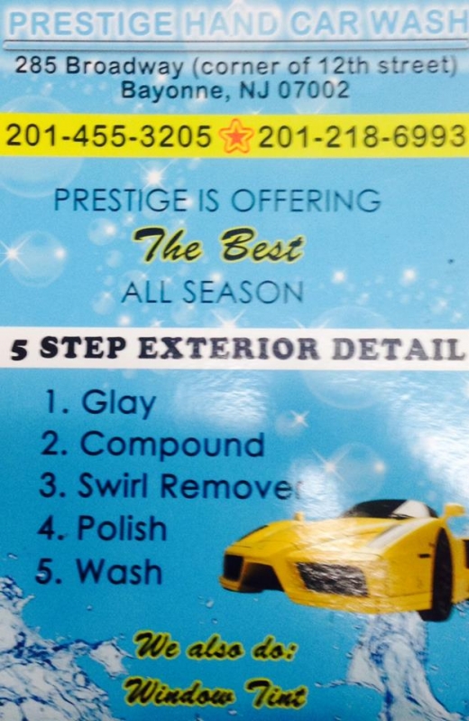 Photo by <br />
<b>Notice</b>:  Undefined index: user in <b>/home/www/activeuser/data/www/vaplace.com/core/views/default/photos.php</b> on line <b>128</b><br />
. Picture for Prestige Car Wash in Bayonne City, New Jersey, United States - Point of interest, Establishment, Car wash