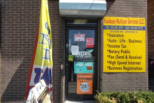 Kwahaze Multiple Services LLC in Irvington City, New Jersey, United States - #1 Photo of Point of interest, Establishment, Finance, Store, Accounting, Insurance agency, Travel agency