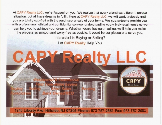 Capy Realty LLC in Hillside City, New Jersey, United States - #3 Photo of Point of interest, Establishment, Real estate agency