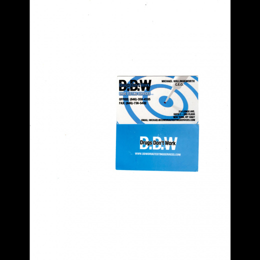 D.D.W. Drug Testing Services, Inc. in New York City, New York, United States - #3 Photo of Point of interest, Establishment, Health